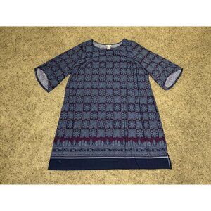 CATHERINES Geometric Tribal Print Dress Fall Preppy Career Casual Earthy Fall 4X